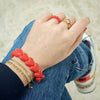 Bague mini cœurs rouges bijou femme fantaisie amour