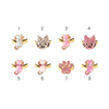 Bague enfant motif chat coloré avec strass ajustable bijou fantaisie enfant