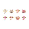 Bague enfant motif chat coloré avec strass ajustable bijou fantaisie enfant