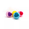 Balle rebondissante Ourson Ratatam – jouet coloré pour enfant en forme de cœur