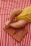 protège carnet de santé personnalisable tomette Petit Picotin – housse carnet bébé coton