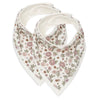 Lot de 2 bavoirs bandanas - Retro flowers - Jollein