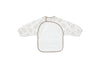 Bavoir à manches longues imperméable Jollein motif Leafy Dreams – bavoir bébé avec manches et poche ramasse-miettes