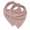 Lot de 2 bavoirs bandana bébé rose Jollein en éponge – accessoires doux et absorbants pour bébé
