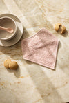 Lot de 2 bavoirs bandana bébé rose Jollein en éponge – accessoires doux et absorbants pour bébé