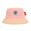 Bob enfant Mini Rosita Hello Hossy : chapeau tendance en coton, coloris rose et beige, idéal pour protéger les kids du soleil avec style et confort !