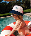 Bob enfant Hello Hossy Mini Soap beige et bleu marine – chapeau enfant été tendance concept store famille