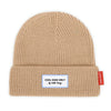 Bonnet enfant, maman et papa, modèle Pop, coloris Champagne, marque Hello Hossy.