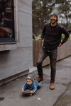 Bonnet enfant et papa, modèle Pop, coloris Stone, marque Hello Hossy.