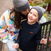 Bonnet Happy Kid, couleur gris, marque Chamaye.