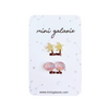 Set de 2 paires de boucles d’oreilles à clip sans perçage pour enfants, thème bord de mer avec étoile de mer pailletée et coquillage nacré – bijou fantaisie fille Mini Galaxie
