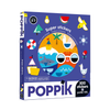 Boîte Poppik 500 stickers "Couleurs et Formes" avec poster XXL pour enfants