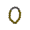 Bracelet Héros kaki pour enfant – perles mates vertes et lettres noires – Gaga