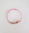 Bracelet enfant lettres ENJOY perles fluo et cœur doré – Mini Galaxie