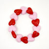 Bracelet femme maxi cœurs rouge rose bijou fantaisie amour