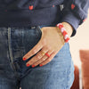 Bracelet femme maxi cœurs rouge rose bijou fantaisie amour