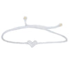 bracelet cordon mini coeur coloré ajustable bijou femme maman mamie cadeau tendance