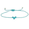 bracelet cordon mini coeur coloré ajustable bijou femme maman mamie cadeau tendance