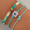 bracelet cordon mini coeur coloré ajustable bijou femme maman mamie cadeau tendance