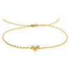bracelet cordon mini coeur coloré ajustable bijou femme maman mamie cadeau tendance