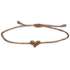 bracelet cordon mini coeur coloré ajustable bijou femme maman mamie cadeau tendance