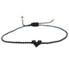 bracelet cordon mini coeur coloré ajustable bijou femme maman mamie cadeau tendance