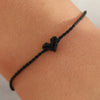 bracelet cordon mini coeur coloré ajustable bijou femme maman mamie cadeau tendance
