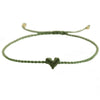 bracelet cordon mini coeur coloré ajustable bijou femme maman mamie cadeau tendance