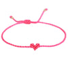 bracelet cordon mini coeur coloré ajustable bijou femme maman mamie cadeau tendance