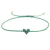 bracelet cordon mini coeur coloré ajustable bijou femme maman mamie cadeau tendance