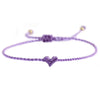 bracelet cordon mini coeur coloré ajustable bijou femme maman mamie cadeau tendance