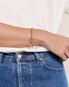 Bracelet maillons XL doré à l’or fin Emoi Emoi – bijou élégant pour femme