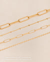 Bracelet maillons XL doré à l’or fin Emoi Emoi – bijou élégant pour femme