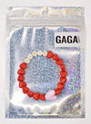 Bracelet mini cœurs rouges Mamie bijou cadeau grand-mère