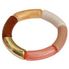 Bracelet femme beige nude et doré bijou fantaisie tendance