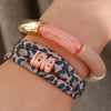 Bracelet femme beige nude et doré bijou fantaisie tendance