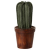 Cactus en tissu vert dans pot effet bois pour maison de poupée Maileg