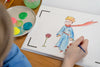 Cahier de dessin animé Le Petit Prince Editions animées Blink Book.