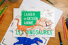 Cahier dessin animé, les dinosaures, Editions animées et Blink Book.