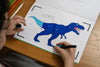 Cahier dessin animé, les dinosaures, Editions animées et Blink Book.