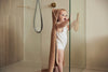 Cape de bain bébé biscuit en éponge douce – Jollein, sortie de bain avec capuche