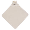 Cape de bain bébé Charlie Cat en éponge beige - Jollein