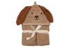 Cape de bain bébé Diego Dog en éponge marron - Jollein