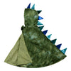 Cape dragon enfant verte avec capuche et pics bleus – déguisement dragon 1-3 ans Great Pretenders