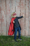 Cape réversible enfant araignée et chauve-souris avec masques – déguisement 3-6 ans Great Pretenders