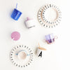 Capuchon pour tasse ecozen, blanc, Design Letters.