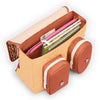 Cartable léopard Hello Hossy rose et beige pour enfant 2 à 5 ans