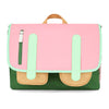 Cartable Mini Bubblegum Hello Hossy rose et vert pour enfants de 2 à 5 ans
