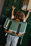 Cartable enfant Hello Hossy Mini Sapin vert et camel