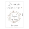 Carte annonce à gratter "Tata" - Papier Poetic